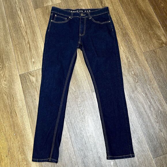 American Rag Men's Blue Denim Jeans 30 X 30 Straight Fit Stretch Mid Rise - Picture 1 of 5
